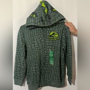 Jurassic World Kids' Green Dino-Print Hooded Jacket